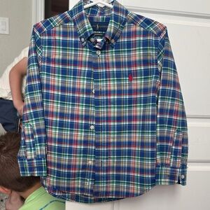 Polo by Ralph Lauren Kids Multicolor Plaid performance Button-Down Shirt